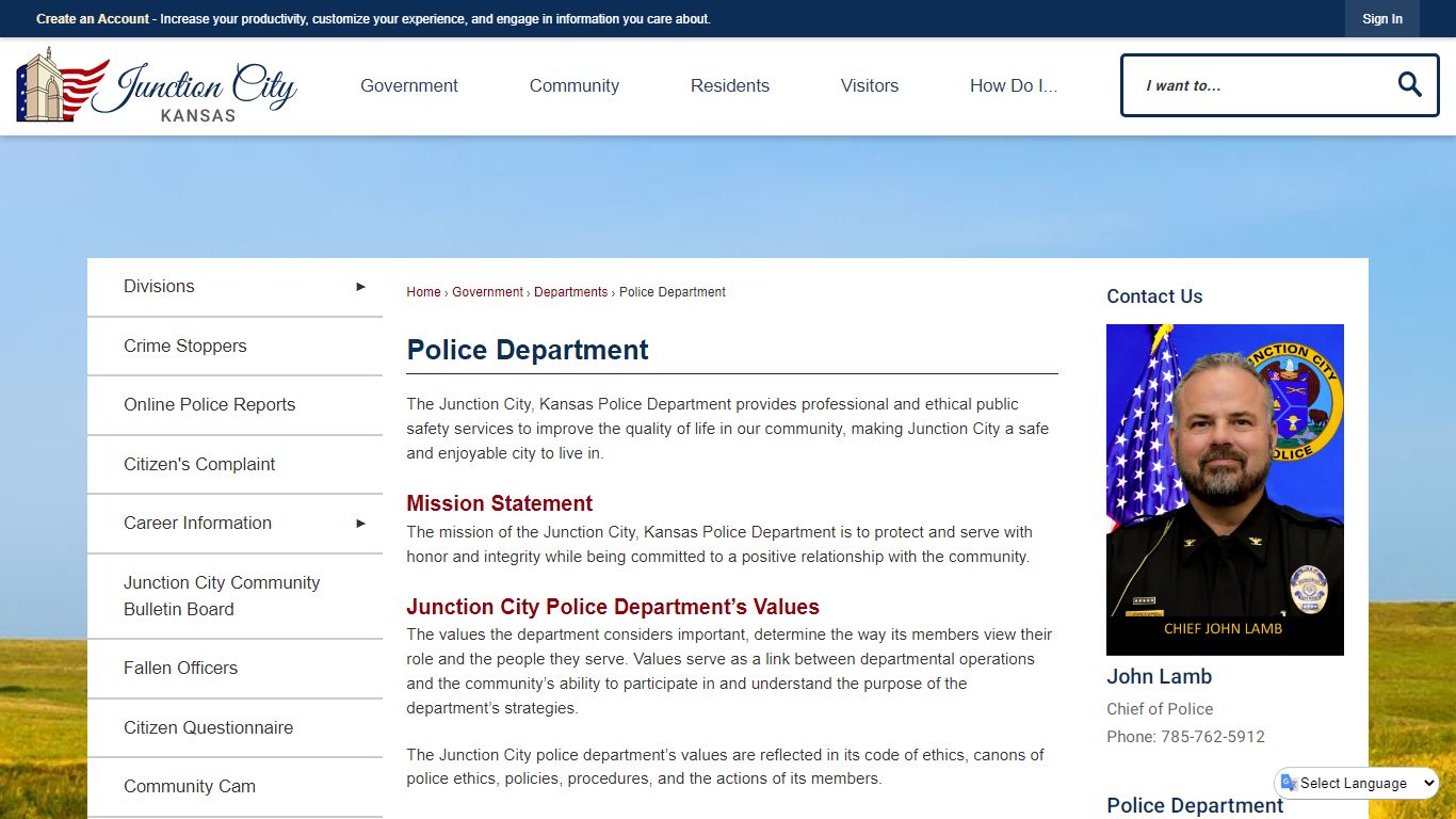 Police Department | Junction City, KS